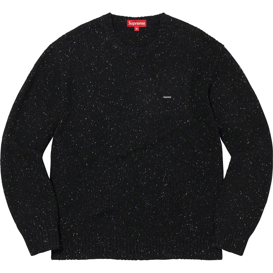 Details on Small Box Speckle Sweater Black from fall winter
                                                    2022 (Price is $148)