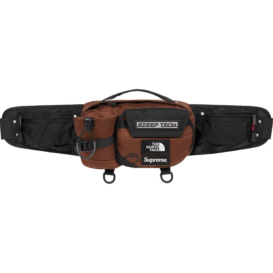 Details on Supreme The North Face Steep Tech Waist Bag Brown from fall winter
                                                    2022 (Price is $118)