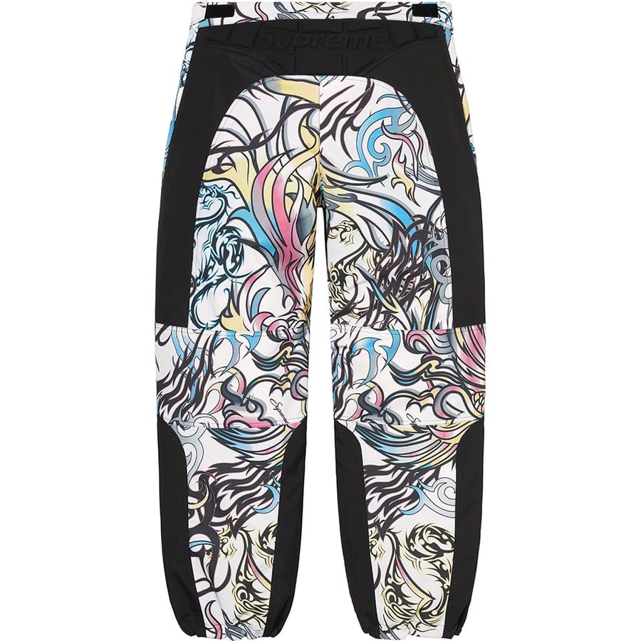 Details on Supreme The North Face Steep Tech Pant Multicolor Dragon from fall winter
                                                    2022 (Price is $298)
