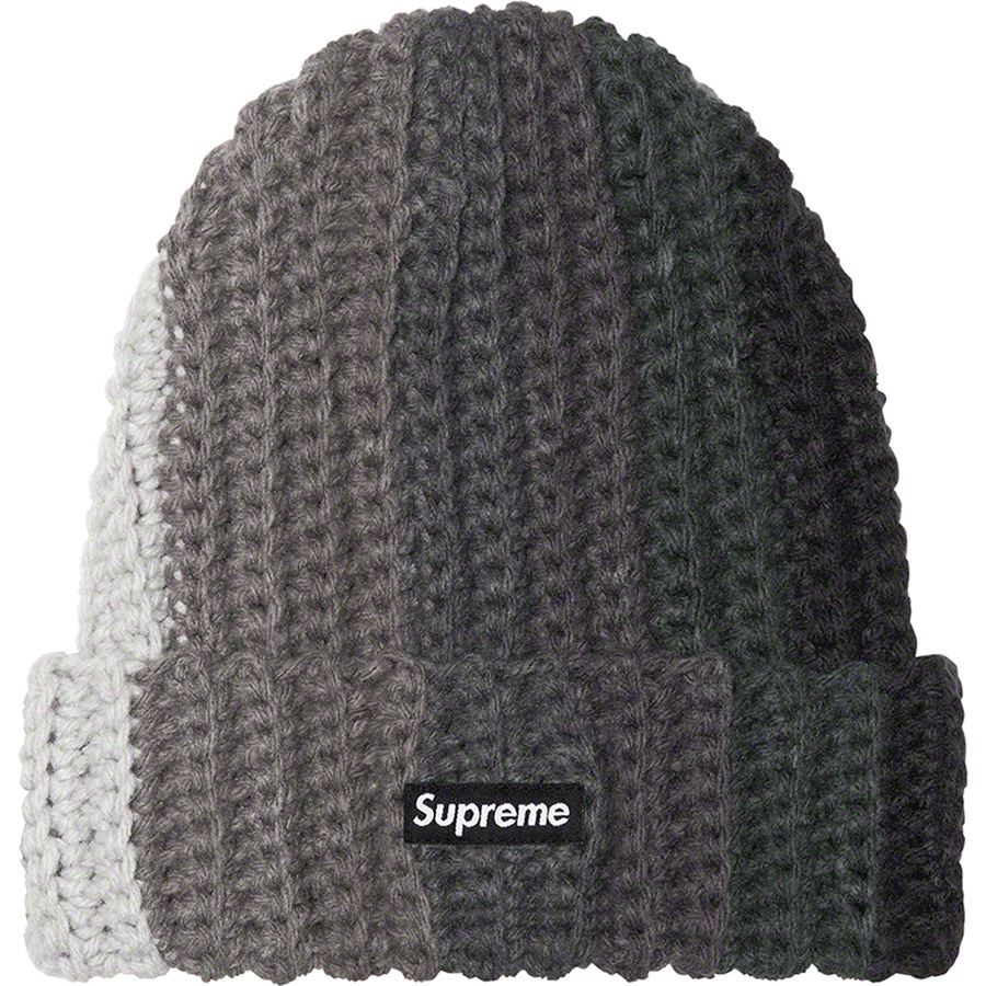 Details on Gradient Crochet Beanie Black from fall winter
                                                    2022 (Price is $44)