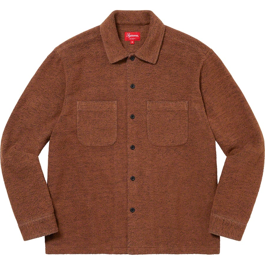 Details on Brushed Flannel Twill Shirt Brown from fall winter
                                                    2022 (Price is $138)