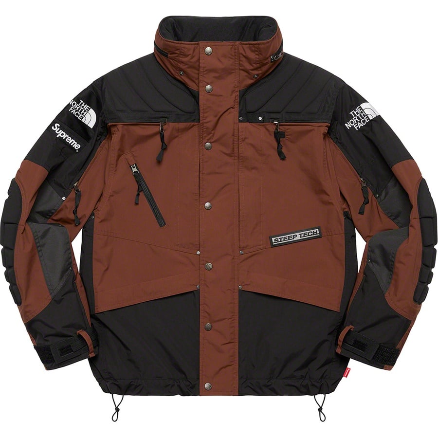 Details on Supreme The North Face Steep Tech Apogee Jacket Brown from fall winter
                                                    2022 (Price is $398)