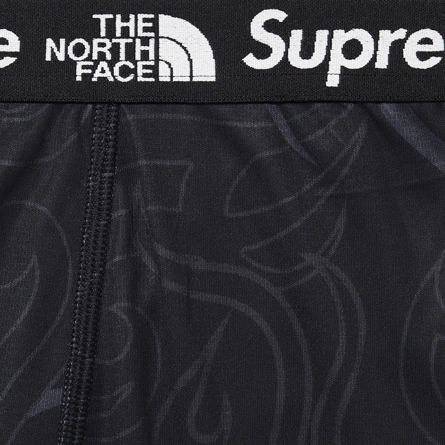 Details on Supreme The North Face Base Layer Pant Black Dragon from fall winter
                                                    2022 (Price is $88)