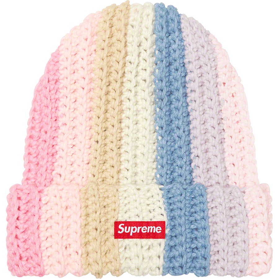 Details on Gradient Crochet Beanie Pink from fall winter
                                                    2022 (Price is $44)