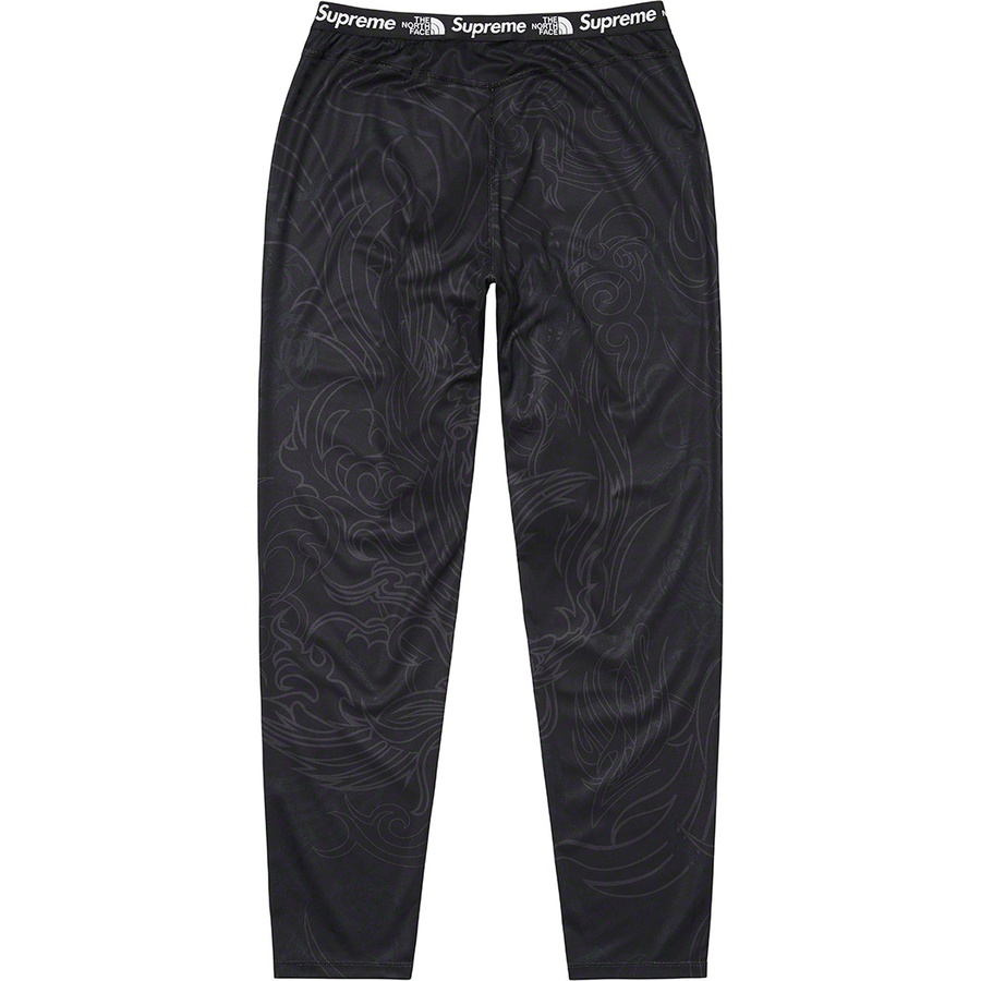 Details on Supreme The North Face Base Layer Pant Black Dragon from fall winter
                                                    2022 (Price is $88)