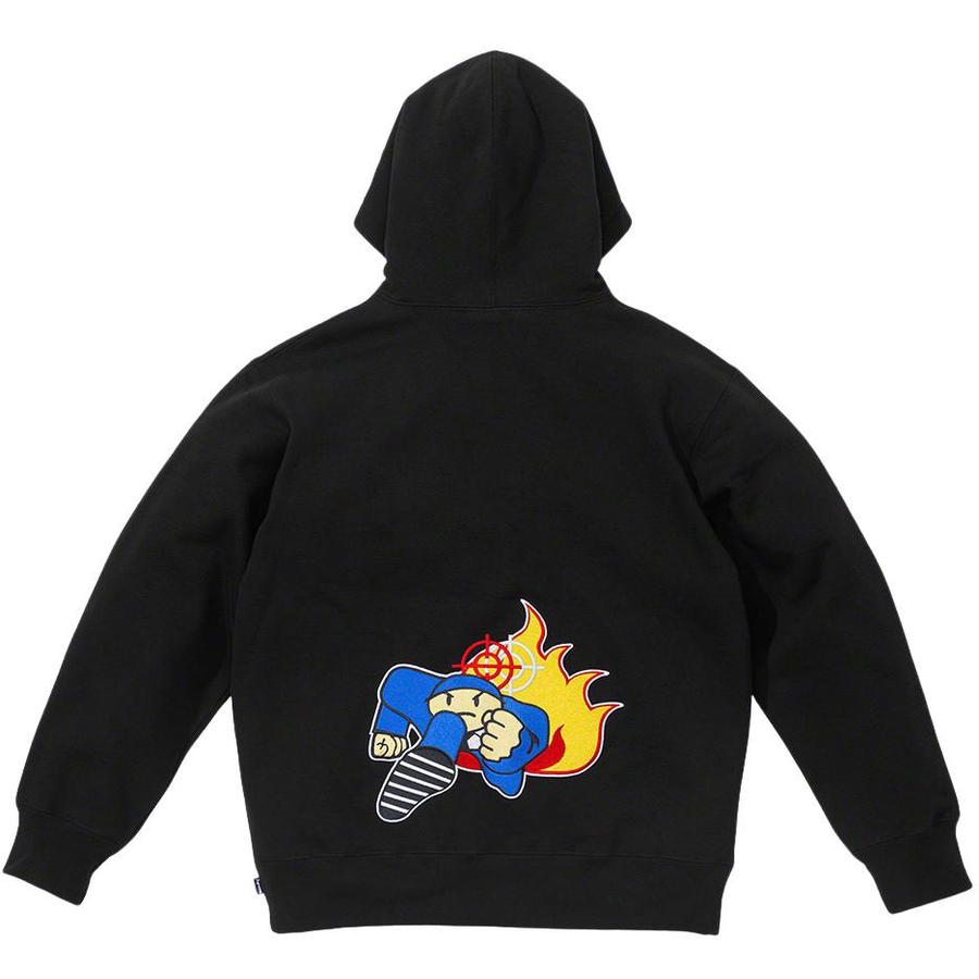 Details on Duck Down Records Hooded Sweatshirt  from fall winter 2022 (Price is $178)