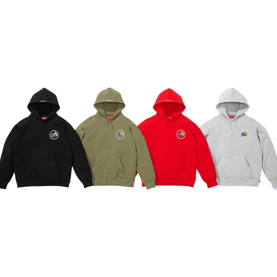 Details on Duck Down Records Hooded Sweatshirt from fall winter
                                            2022 (Price is $178)