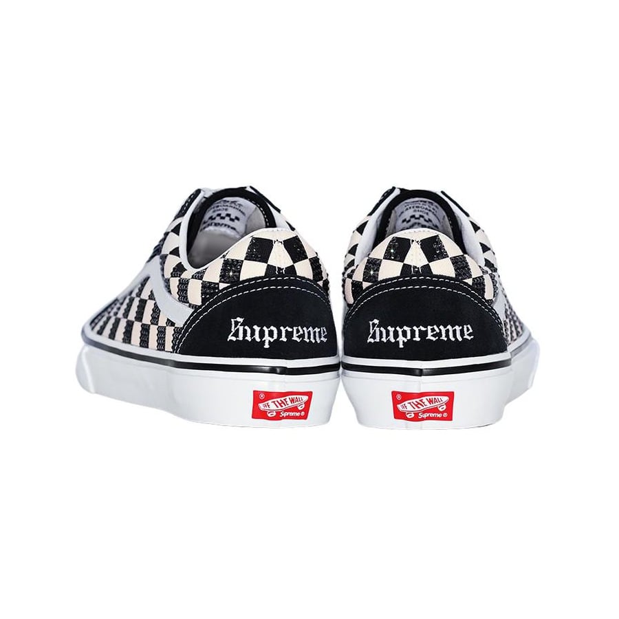 Details on Supreme Swarovski Vans Old Skool  from fall winter
                                                    2022 (Price is $298)