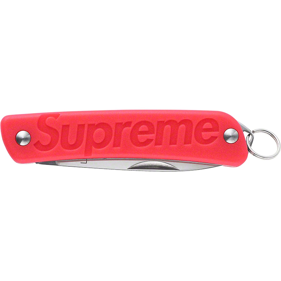 Details on Supreme Boker Glow-in-the-Dark Keychain Knife Glow-in-the-Dark Red from fall winter
                                                    2022 (Price is $52)