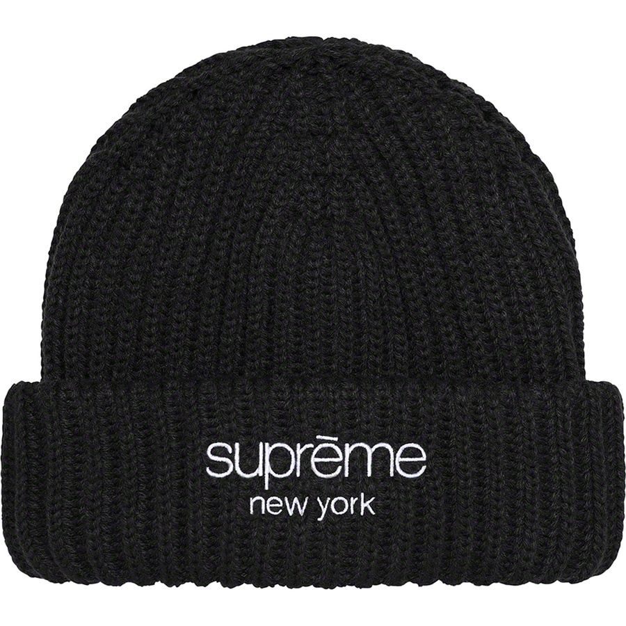 Details on Ribbed Beanie Black from fall winter 2022 (Price is $38)