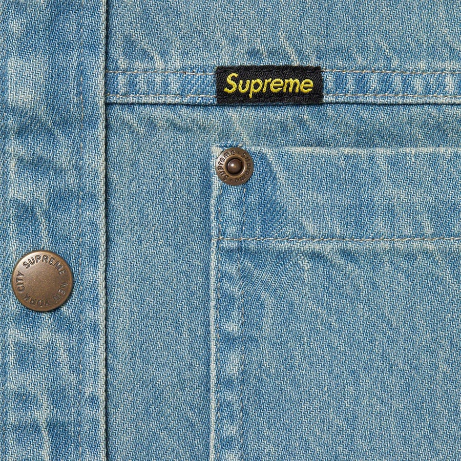 Details on Snap Work Shirt Denim from fall winter
                                                    2022 (Price is $138)