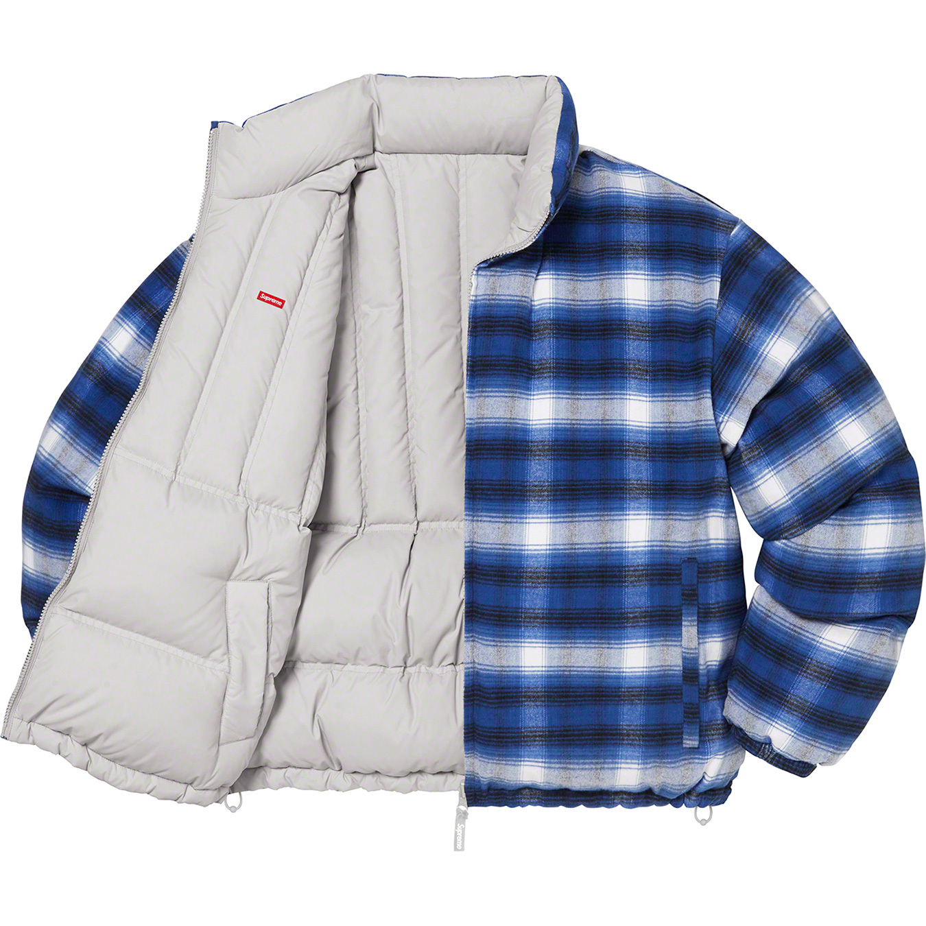 Flannel Reversible Puffer Jacket - fall winter 2022 - Supreme