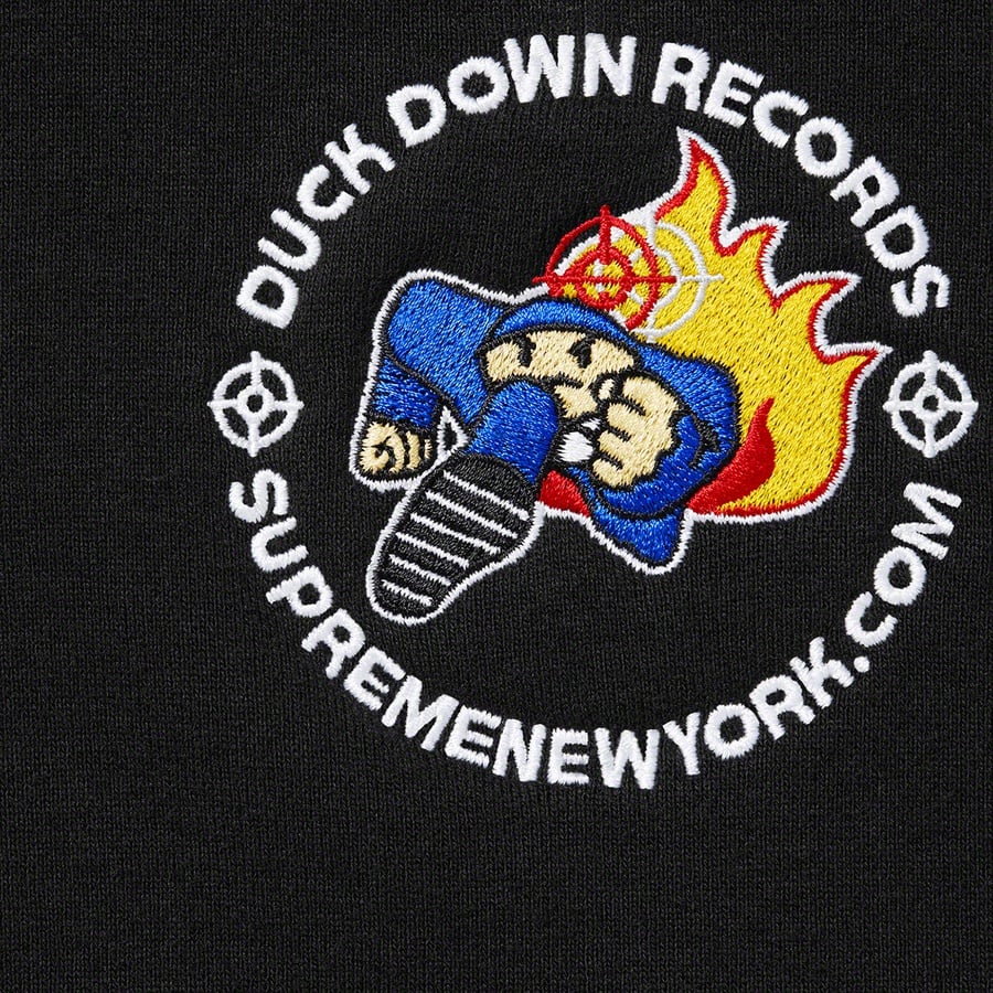 Details on Duck Down Records Hooded Sweatshirt Black from fall winter
                                                    2022 (Price is $178)