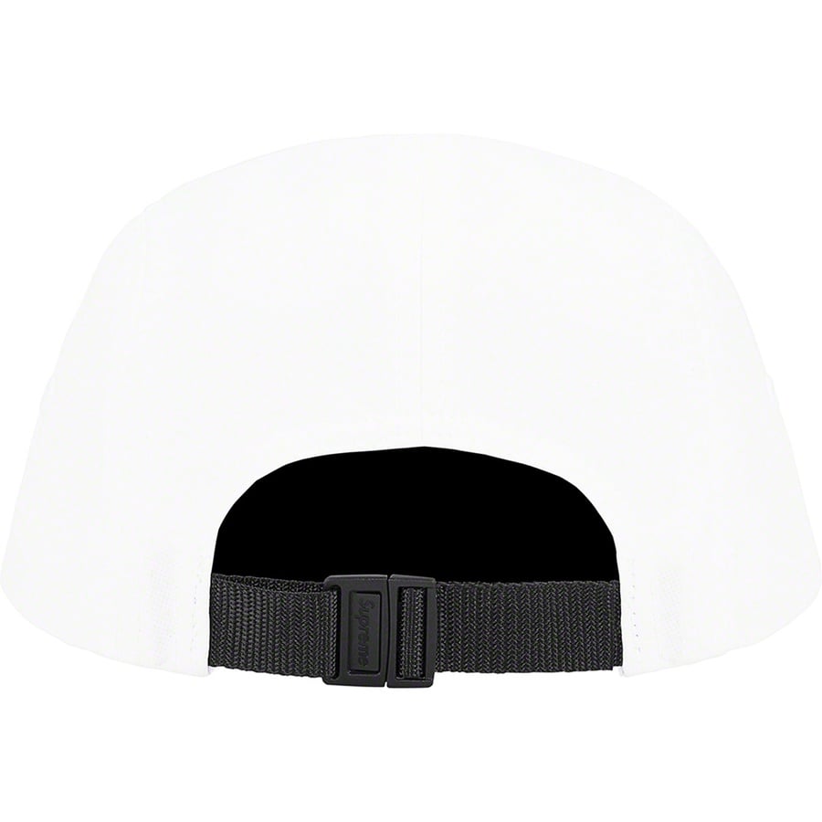 Supreme Reflective Jacquard Logo Camp Cap (FW22) - White - $58