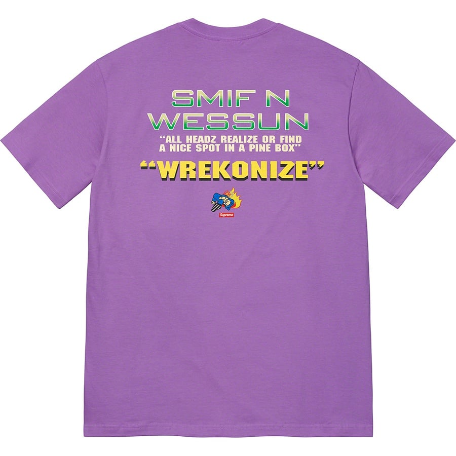 Details on Dah Shinin' Tee Purple from fall winter
                                                    2022 (Price is $48)