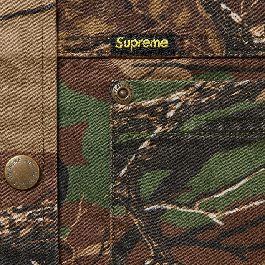 Supreme Snap Work Shirt (FW22) - Branch Woodland Camo - $138