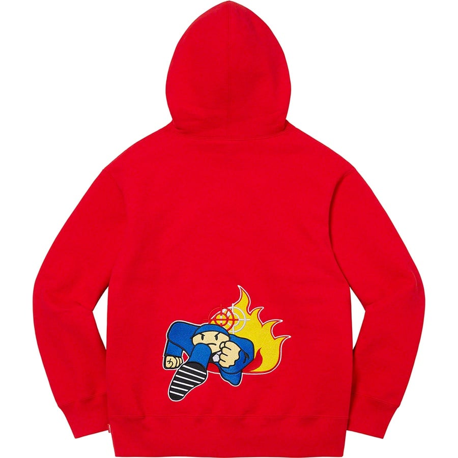 Details on Duck Down Records Hooded Sweatshirt Red from fall winter
                                                    2022 (Price is $178)