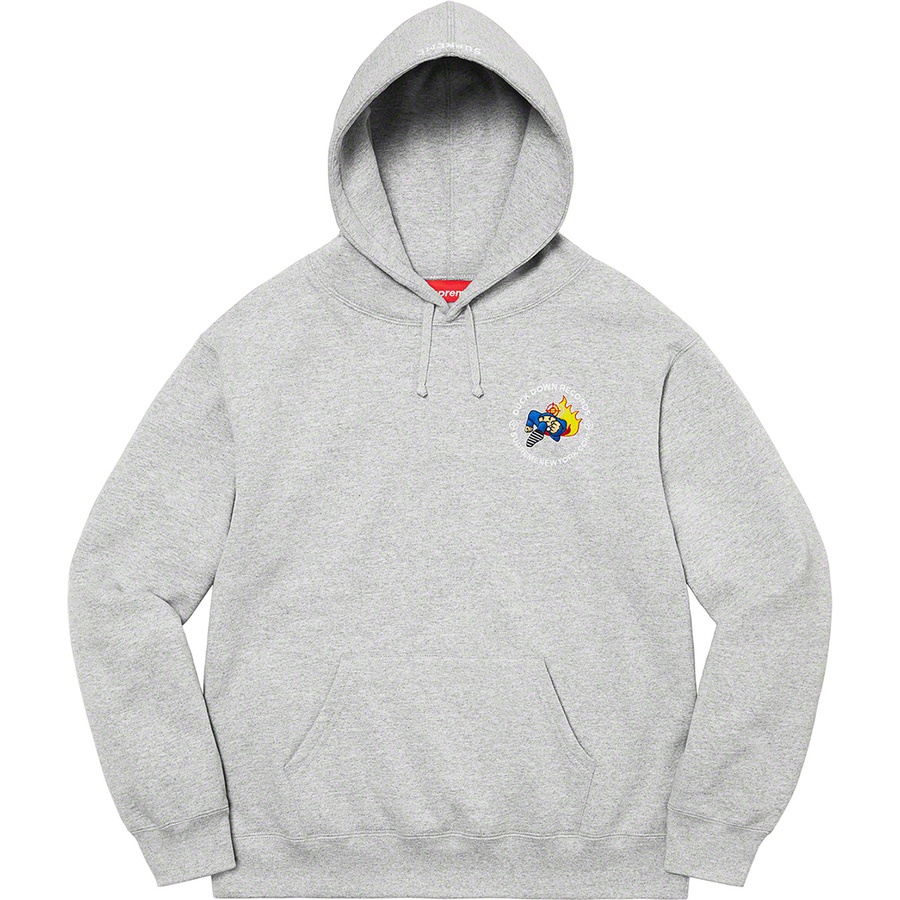 Details on Duck Down Records Hooded Sweatshirt Heather Grey from fall winter
                                                    2022 (Price is $178)