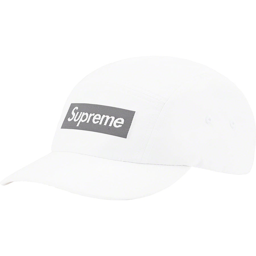 Supreme Reflective Jacquard Logo Camp Cap (FW22) - White - $58