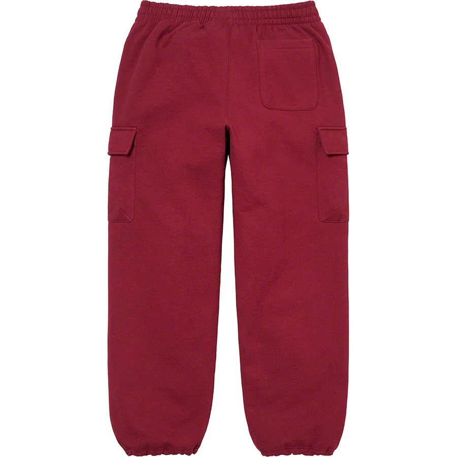 Details on Small Box Cargo Sweatpant Cardinal from fall winter 2022 (Price is $158)