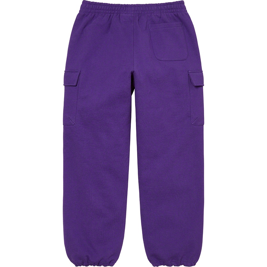 Details on Small Box Cargo Sweatpant Purple from fall winter
                                                    2022 (Price is $158)