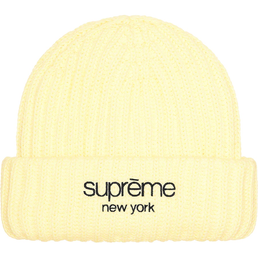 Details on Ribbed Beanie Cream from fall winter 2022 (Price is $38)