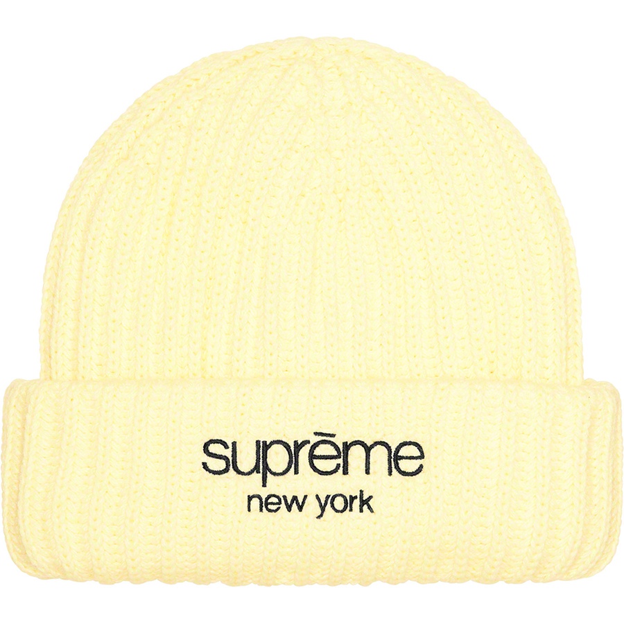 Details on Ribbed Beanie Cream from fall winter
                                                    2022 (Price is $38)