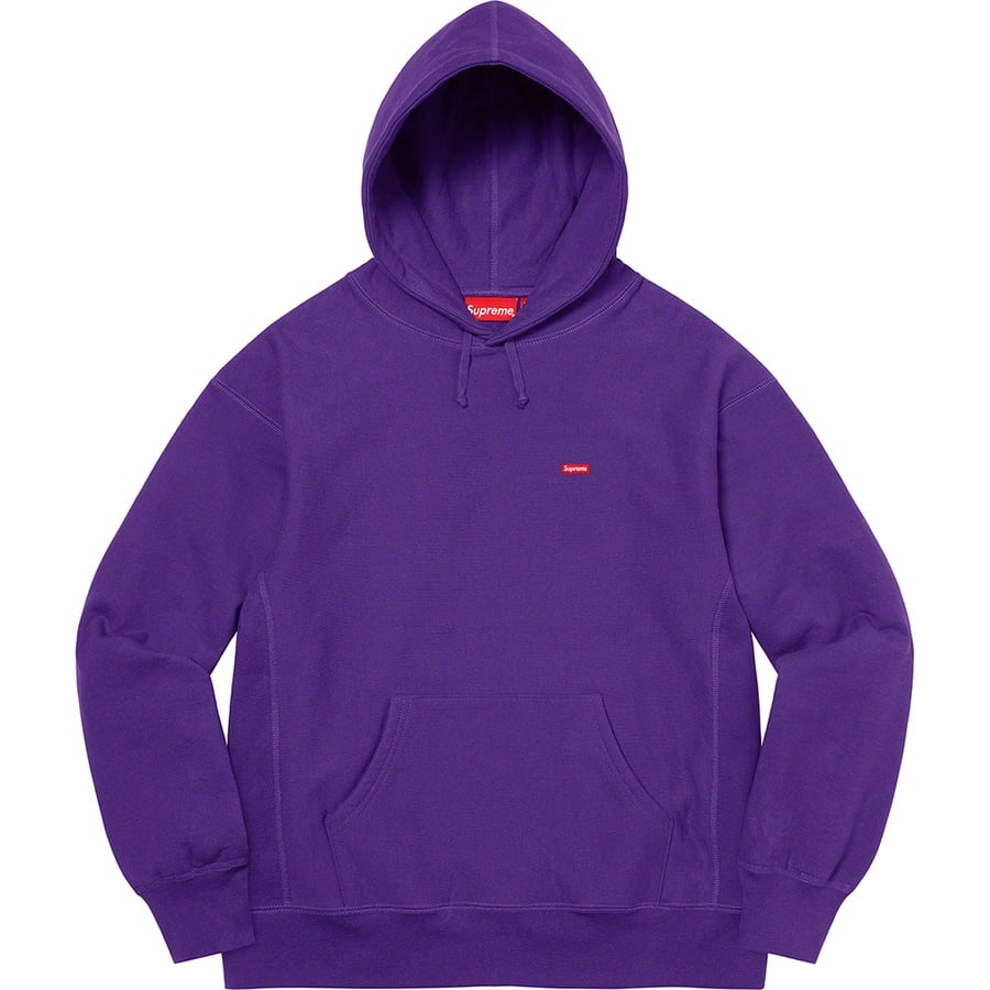 Details on Small Box Hooded Sweatshirt Purple from fall winter
                                                    2022 (Price is $148)