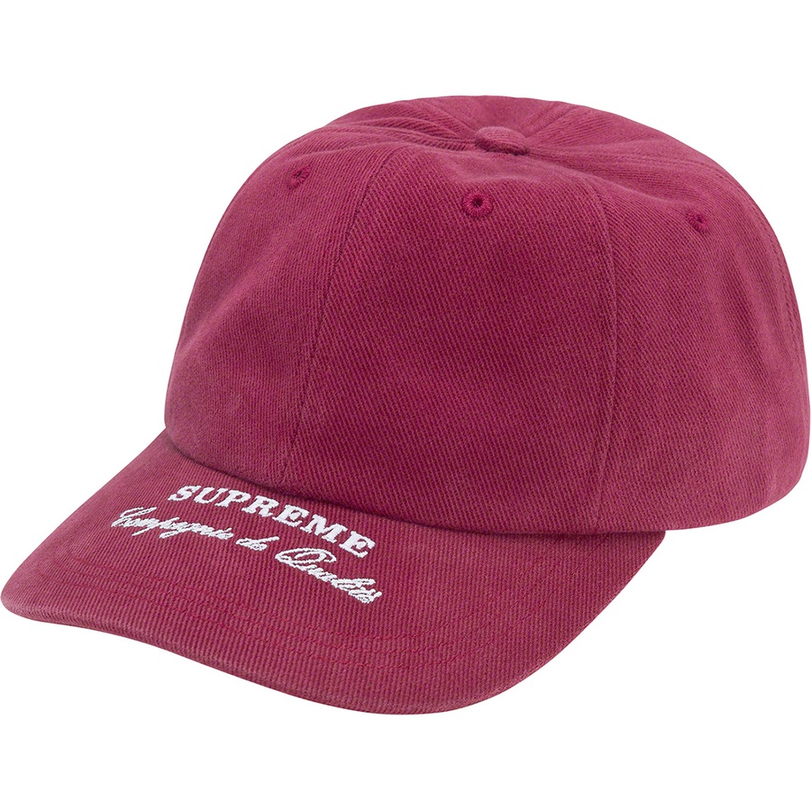 Details on Qualité 6-Panel Cranberry from fall winter 2022 (Price is $48)