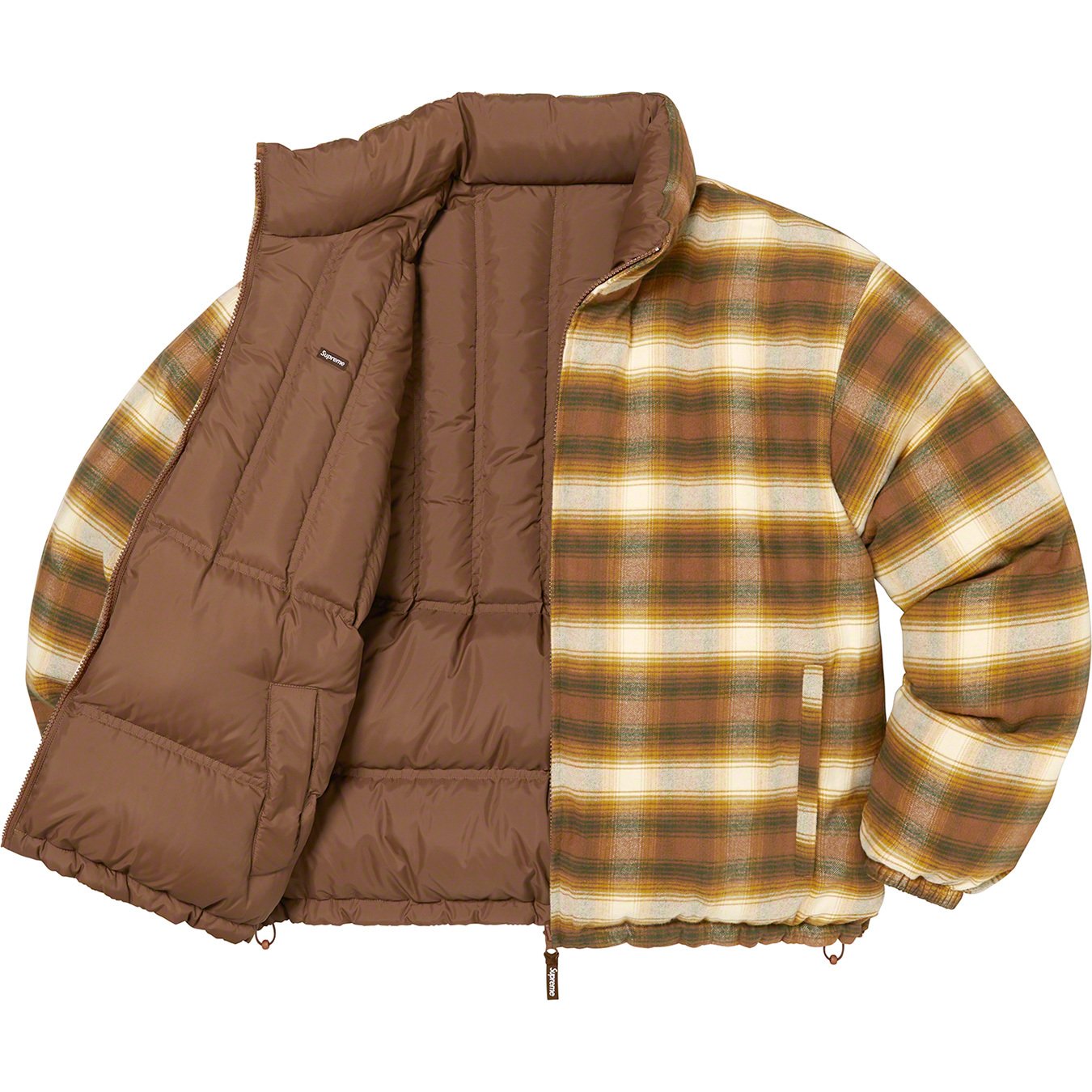 Flannel Reversible Puffer Jacket - fall winter 2022 - Supreme