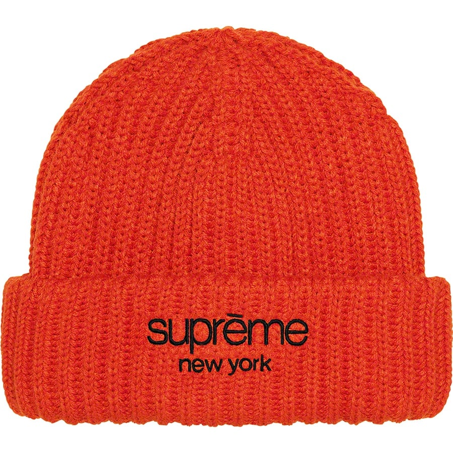 Details on Ribbed Beanie Burnt Orange from fall winter 2022 (Price is $38)