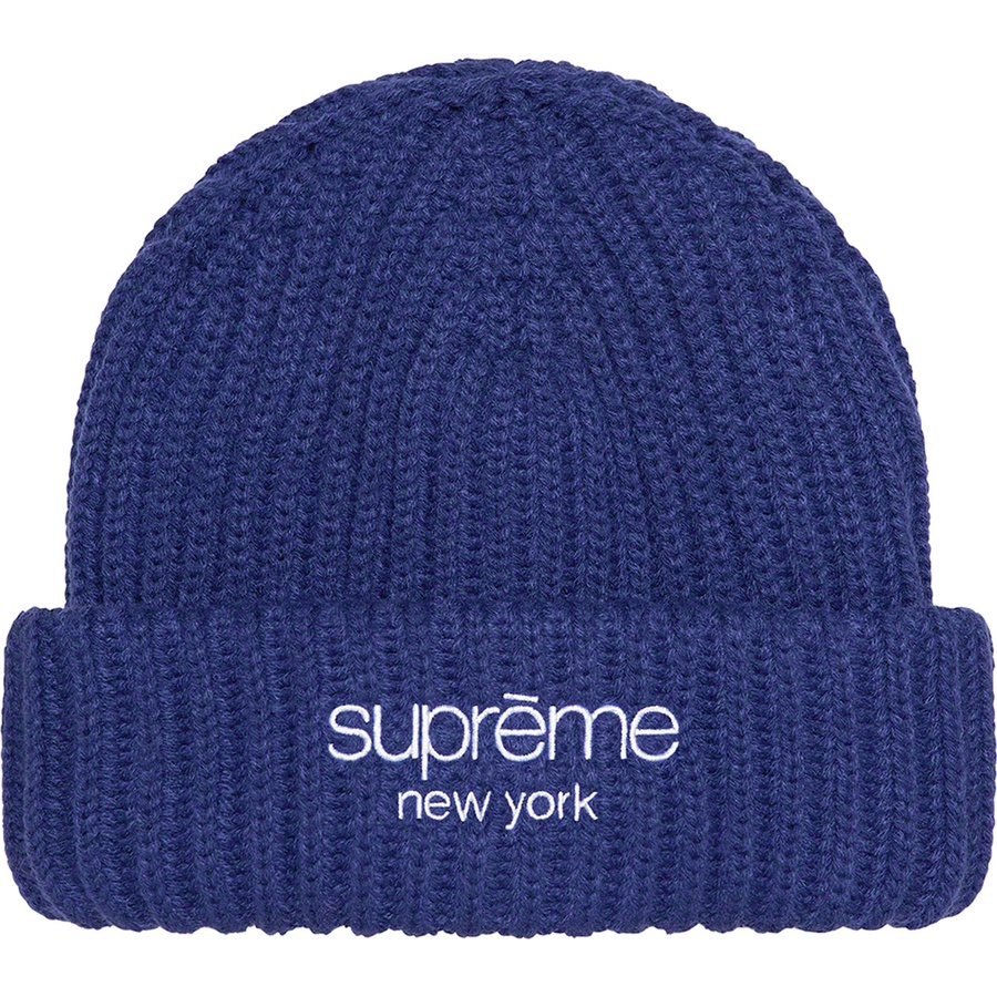 Details on Ribbed Beanie Dark Royal from fall winter
                                                    2022 (Price is $38)