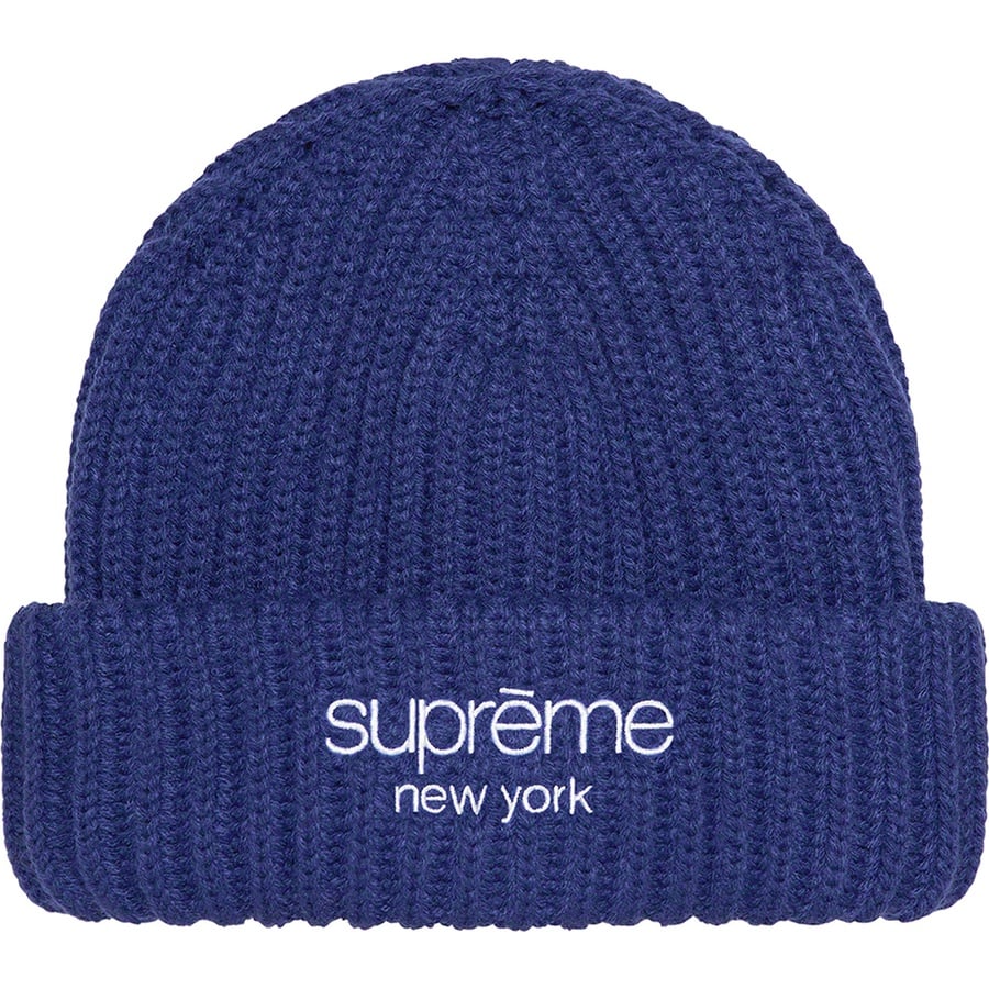 Details on Ribbed Beanie Dark Royal from fall winter
                                                    2022 (Price is $38)