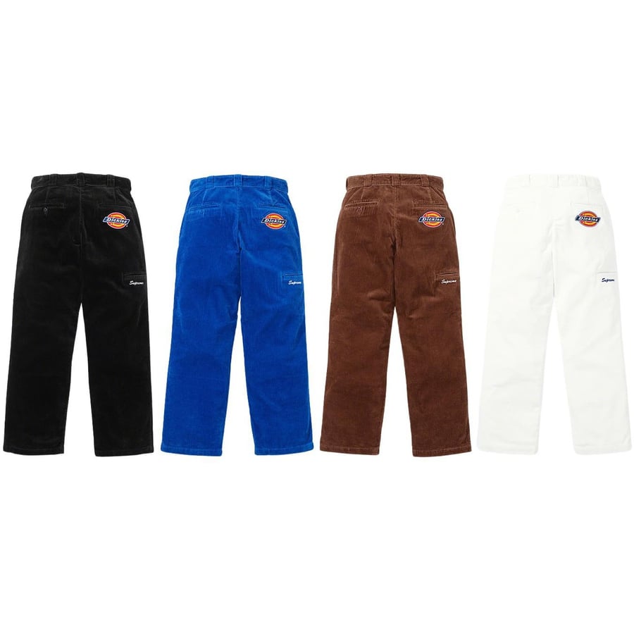 Details on Supreme Dickies Double Knee Corduroy Work Pant  from fall winter
                                                    2022 (Price is $138)