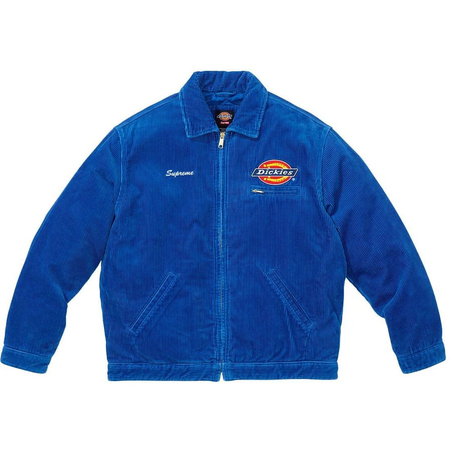 Details on Supreme Dickies Corduroy Work Jacket  from fall winter 2022 (Price is $168)