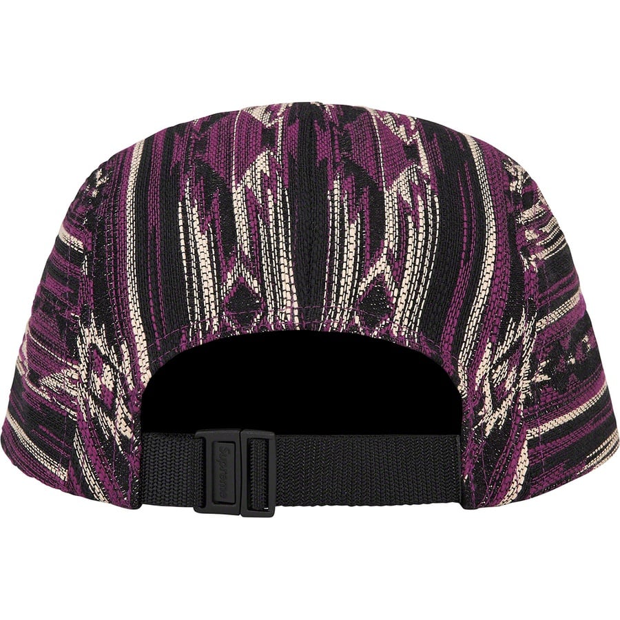 Details on Woven Pattern Camp Cap Purple from fall winter
                                                    2022 (Price is $54)