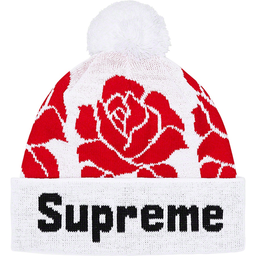 Details on Rose Beanie White from fall winter
                                                    2022 (Price is $40)