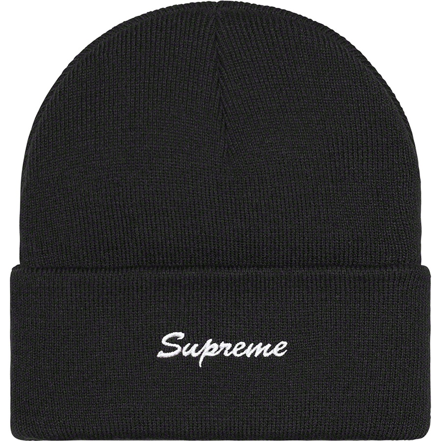 Details on Supreme Dickies Beanie Black from fall winter
                                                    2022 (Price is $38)