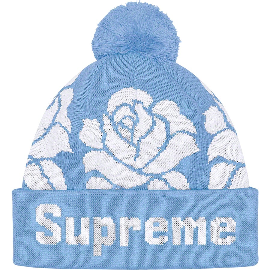 Details on Rose Beanie Light Blue from fall winter
                                                    2022 (Price is $40)