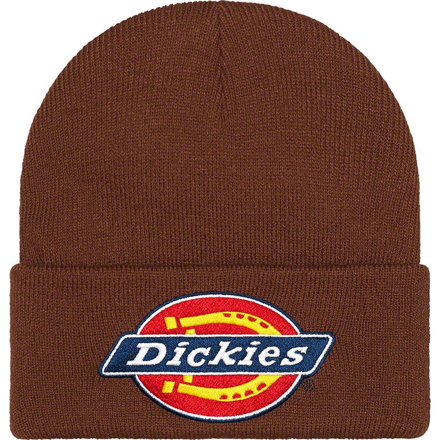 Details on Supreme Dickies Beanie Brown from fall winter
                                                    2022 (Price is $38)