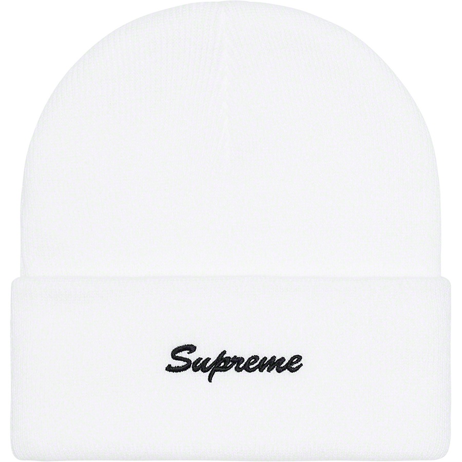Details on Supreme Dickies Beanie White from fall winter
                                                    2022 (Price is $38)