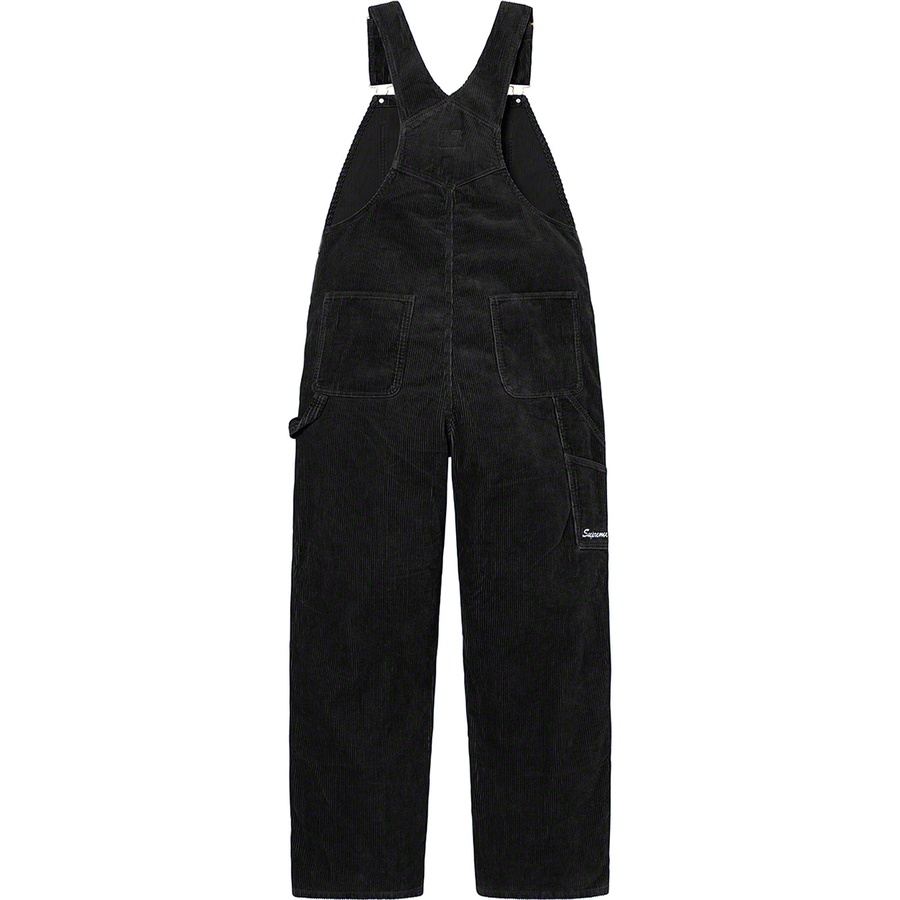 Details on Supreme Dickies Corduroy Overalls Black from fall winter
                                                    2022 (Price is $168)