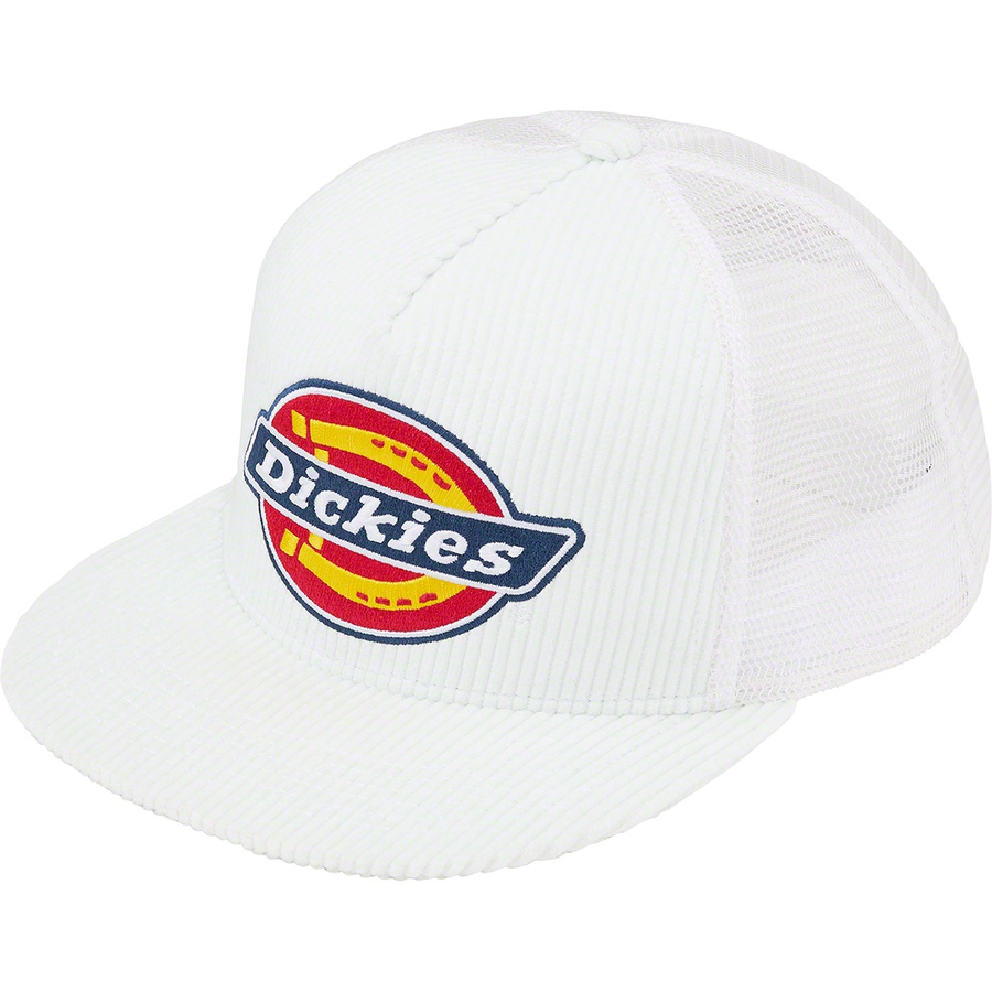 Details on Supreme DickiesCorduroy Mesh Back 5-Panel White from fall winter
                                                    2022 (Price is $48)