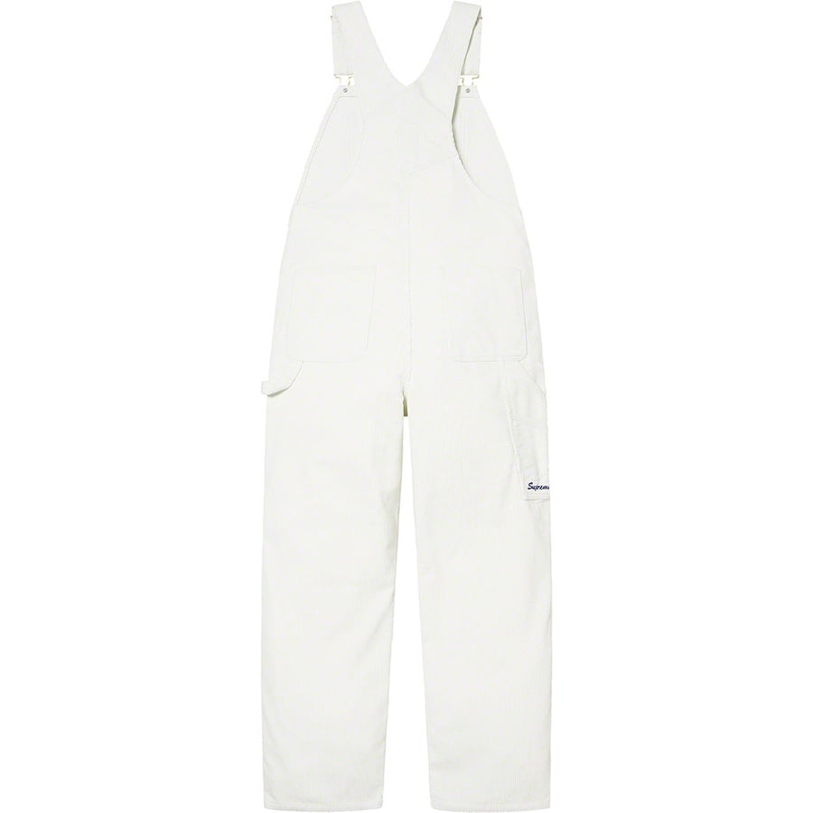 Details on Supreme Dickies Corduroy Overalls White from fall winter
                                                    2022 (Price is $168)