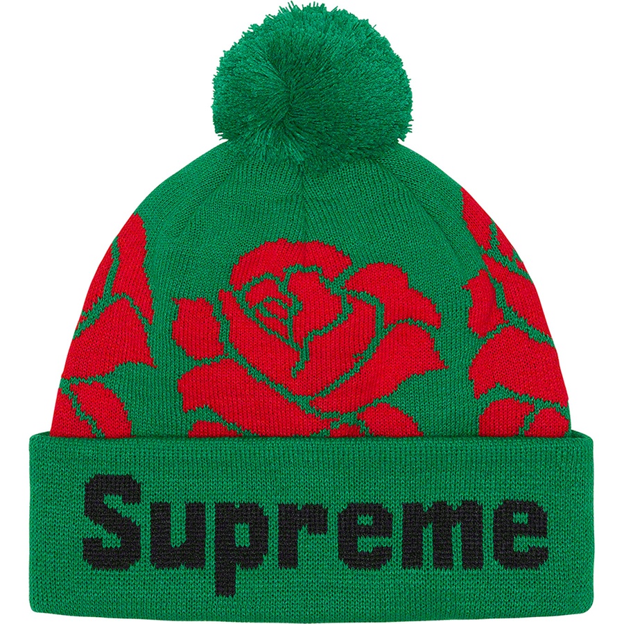 Details on Rose Beanie Green from fall winter
                                                    2022 (Price is $40)
