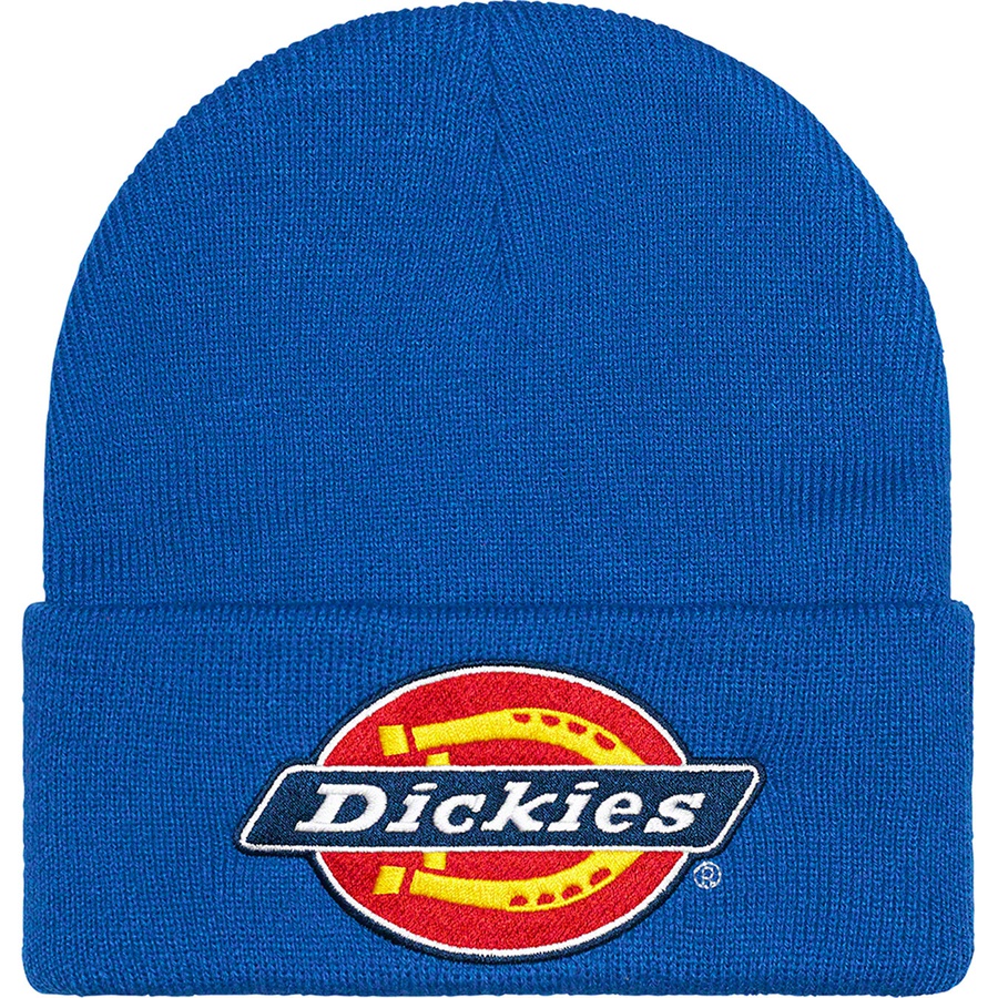 Details on Supreme Dickies Beanie Royal from fall winter
                                                    2022 (Price is $38)