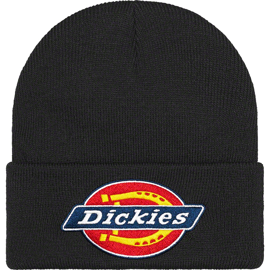 Details on Supreme Dickies Beanie Black from fall winter
                                                    2022 (Price is $38)