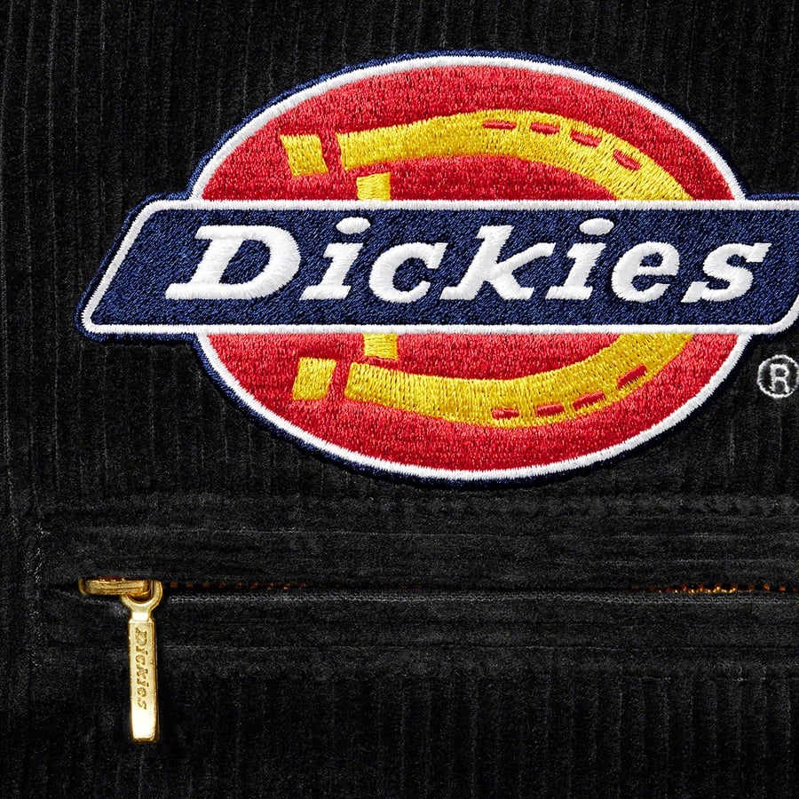 Details on Supreme Dickies Corduroy Work Jacket Black from fall winter
                                                    2022 (Price is $168)