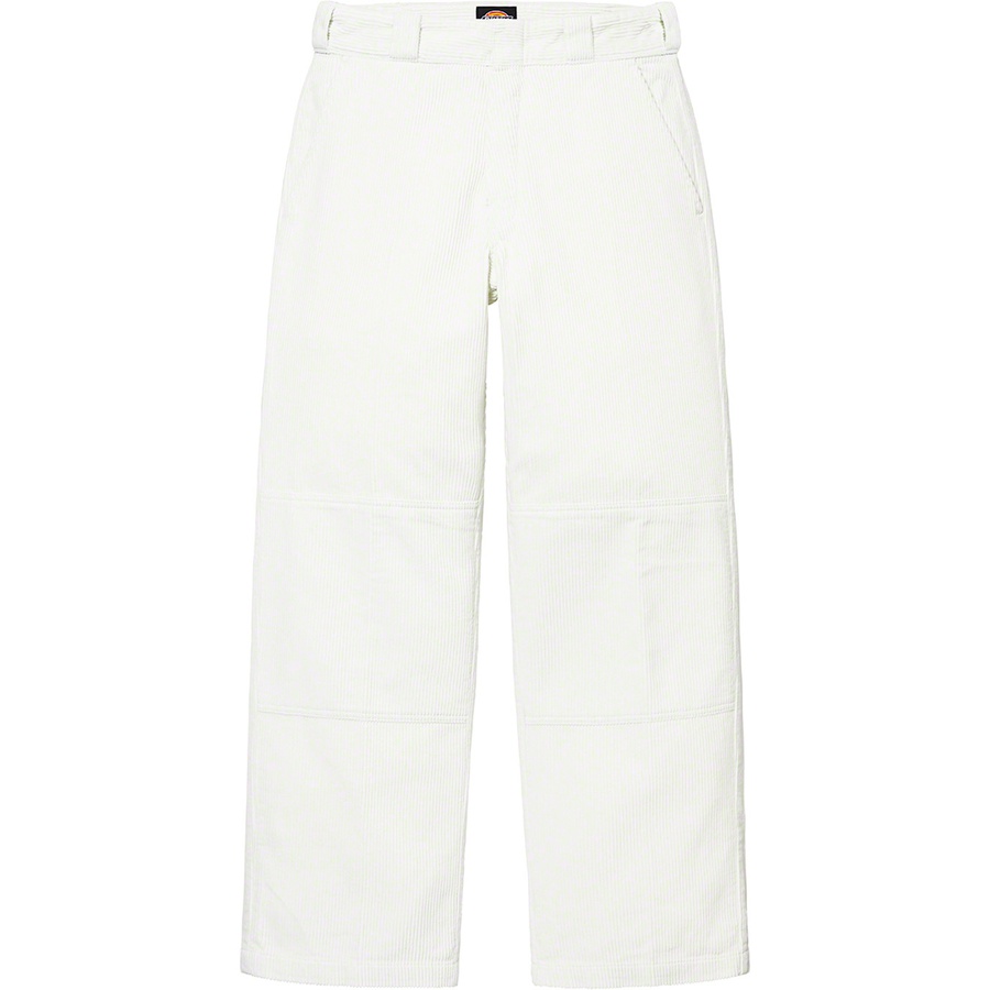 Details on Supreme Dickies Double Knee Corduroy Work Pant White from fall winter
                                                    2022 (Price is $138)