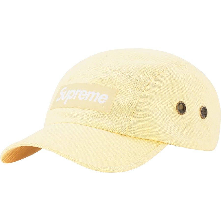 Details on Brushed Cordura Camp Cap Pale Yellow from fall winter
                                                    2022 (Price is $54)